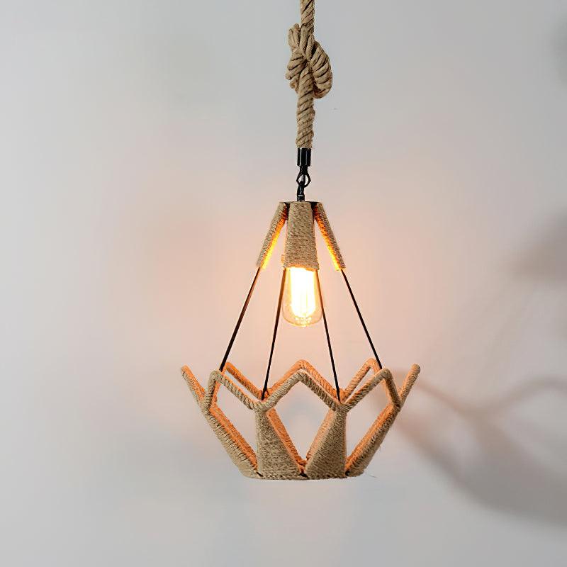 Retro Hemp Rope Interesting Pendant Light - Image 36