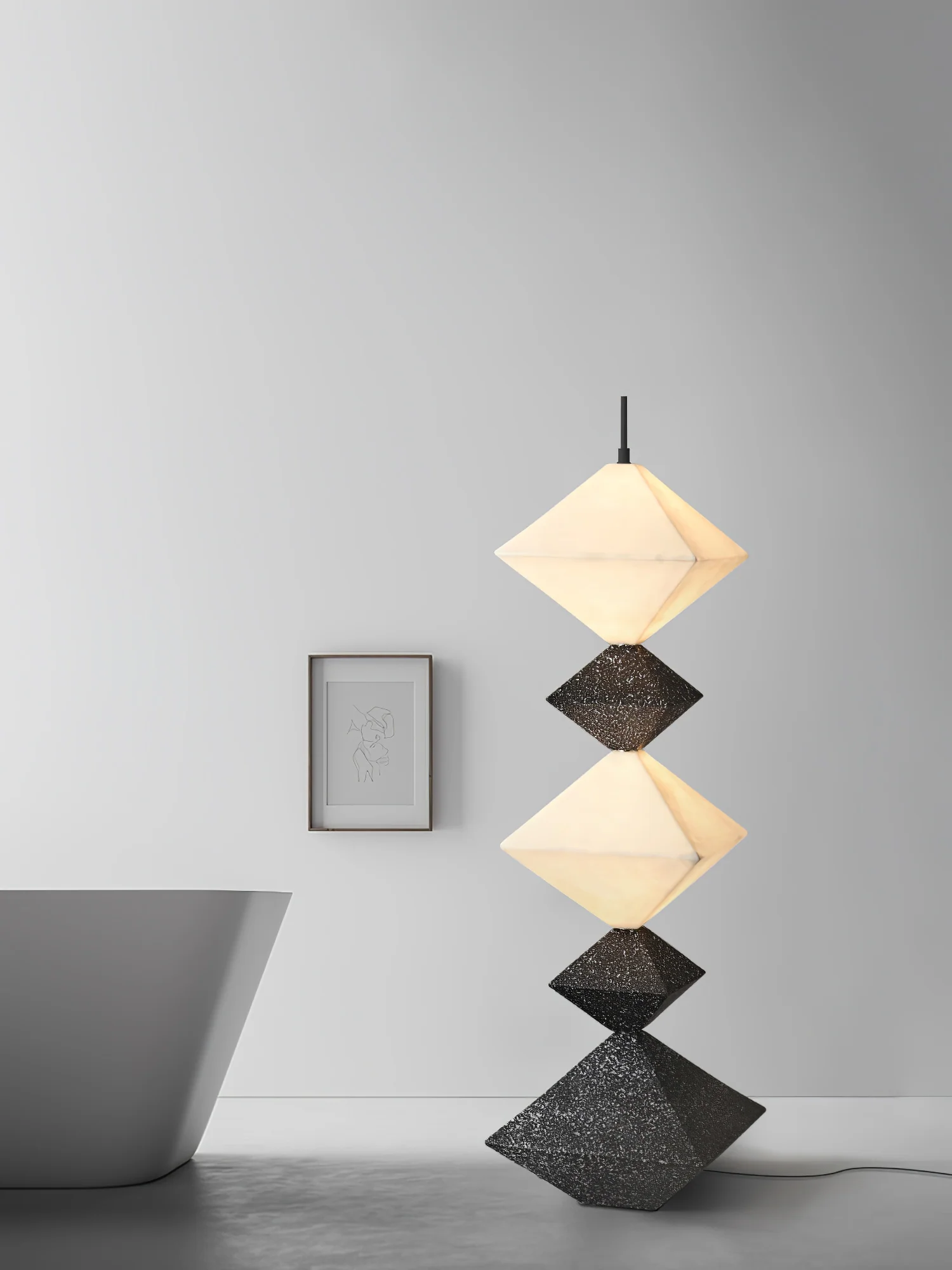 Rhombus Cube Floor Lamp - Image 13