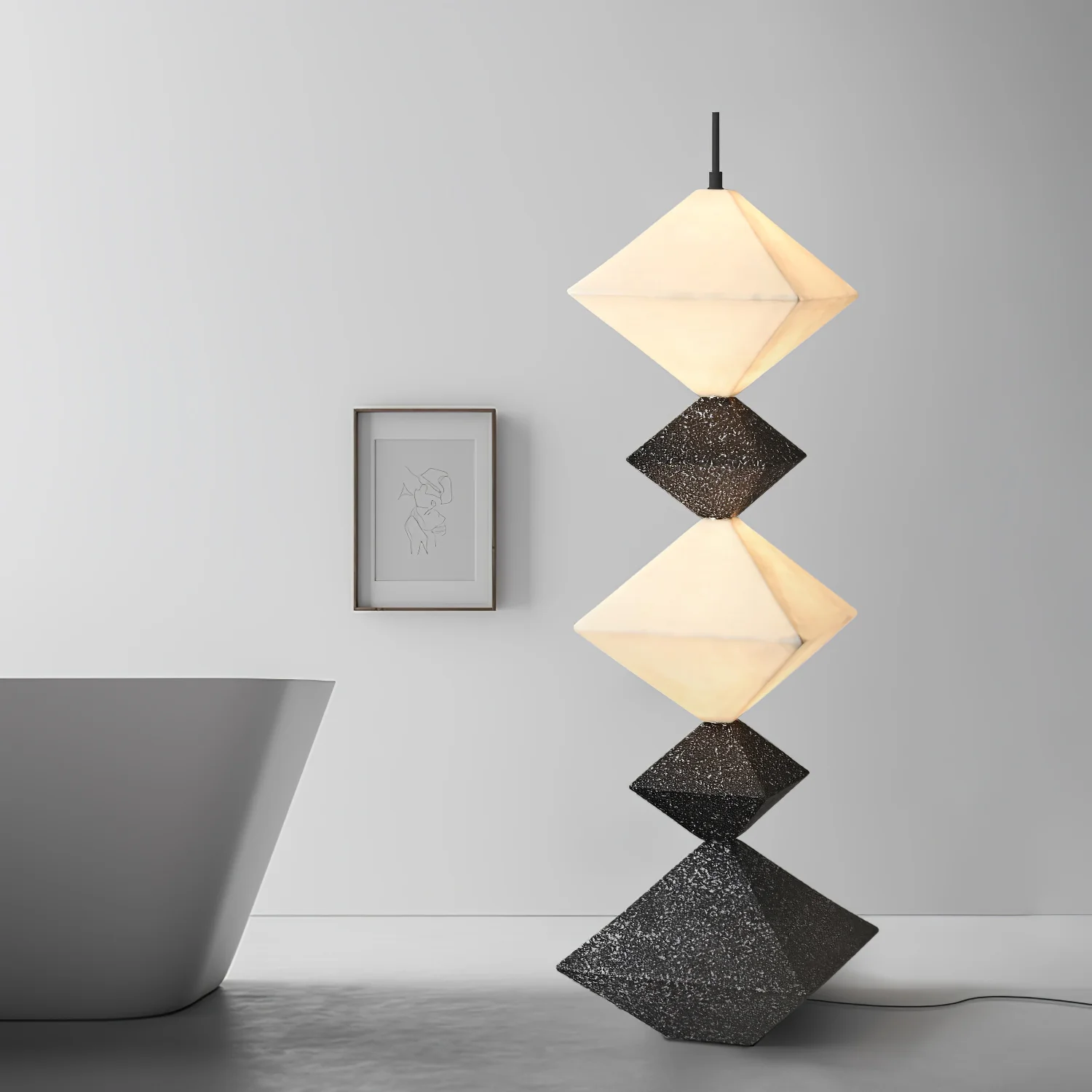 Rhombus Cube Floor Lamp - Image 7