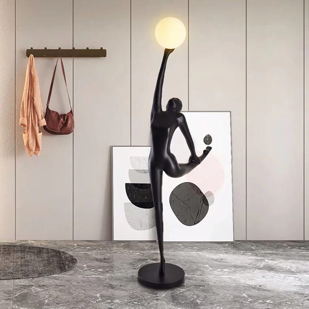 Rhythmic Gymnast Sculpture Floor Lamp - Image 2
