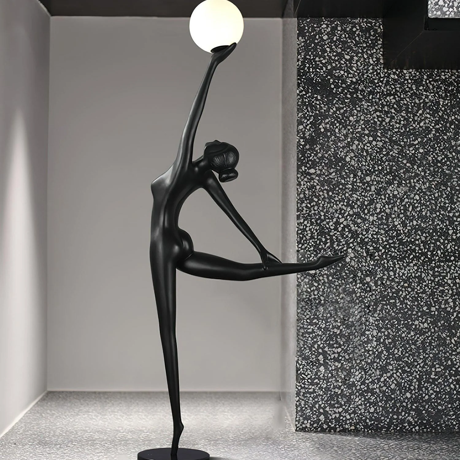 Rhythmic Gymnast Sculpture Floor Lamp - Image 24