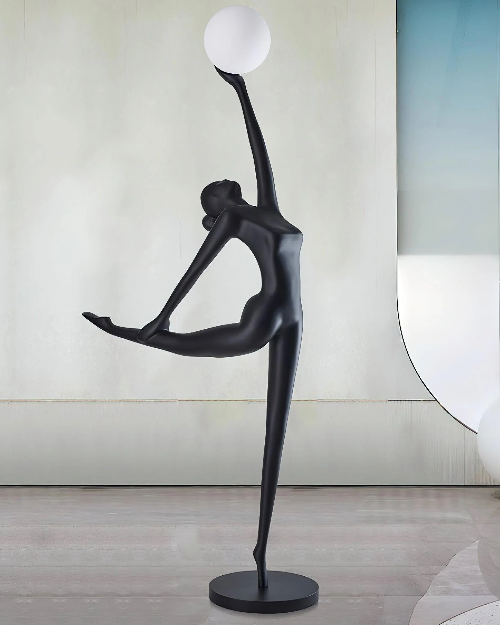 Rhythmic Gymnast Sculpture Floor Lamp - Image 30