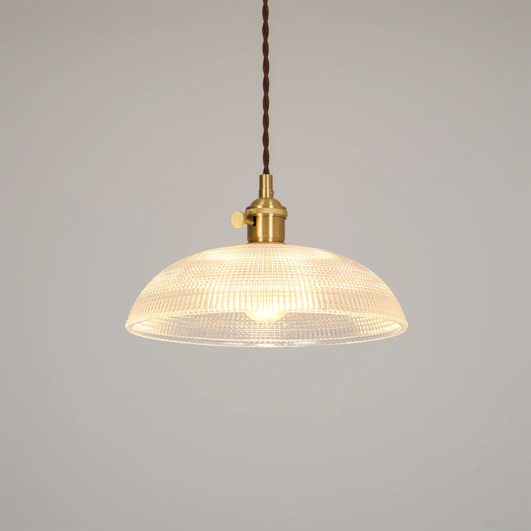 Ribbed Spiral Pendant Swag Light - Image 2