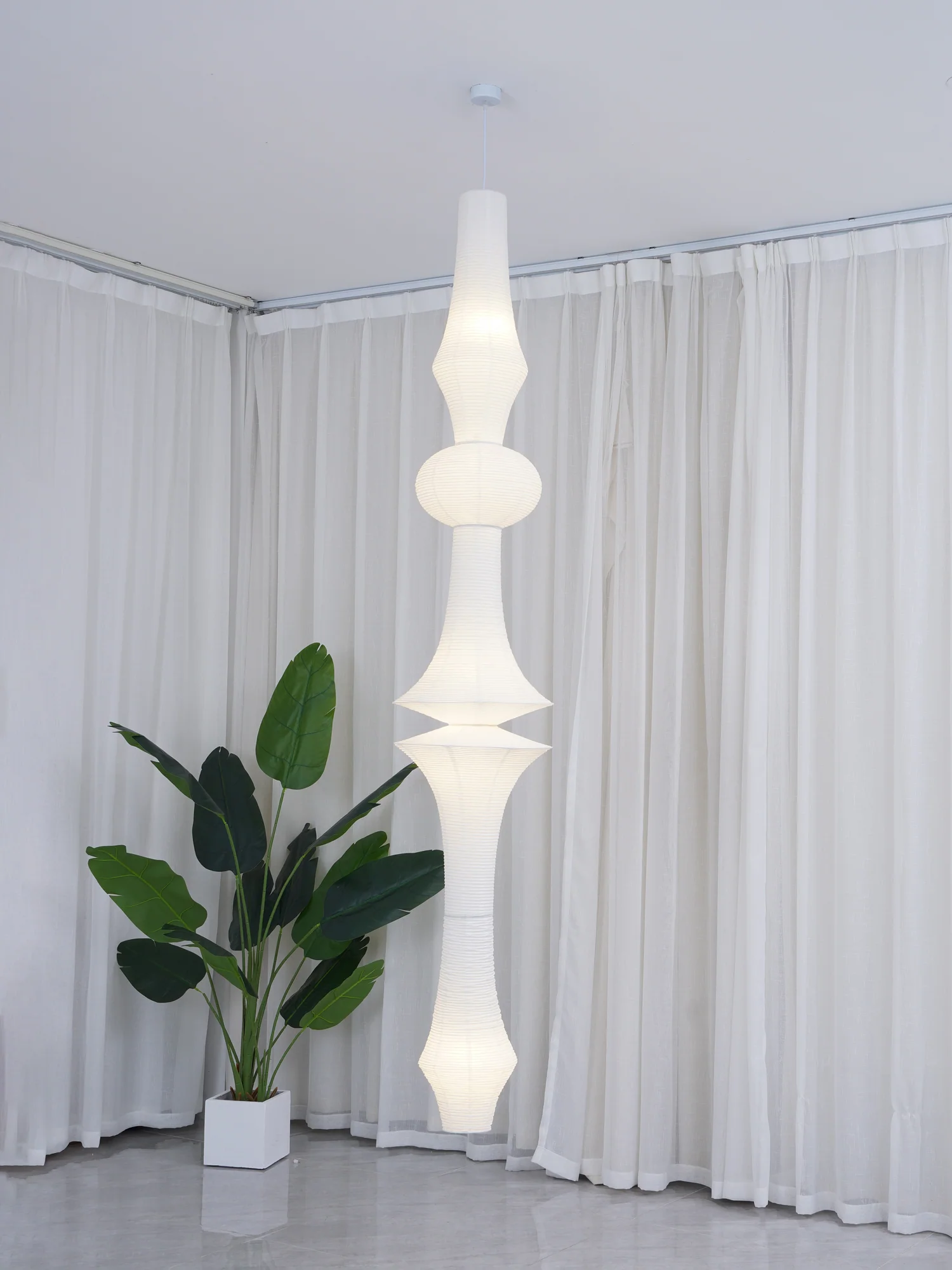 Washi Paper E Pendant Light - Image 10