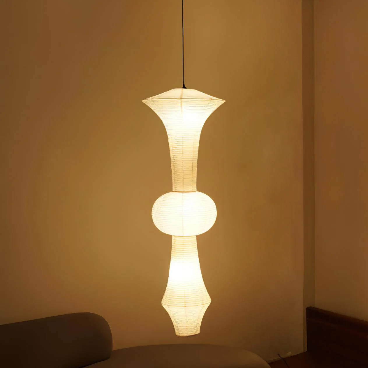 Washi Paper E Pendant Light - Image 36