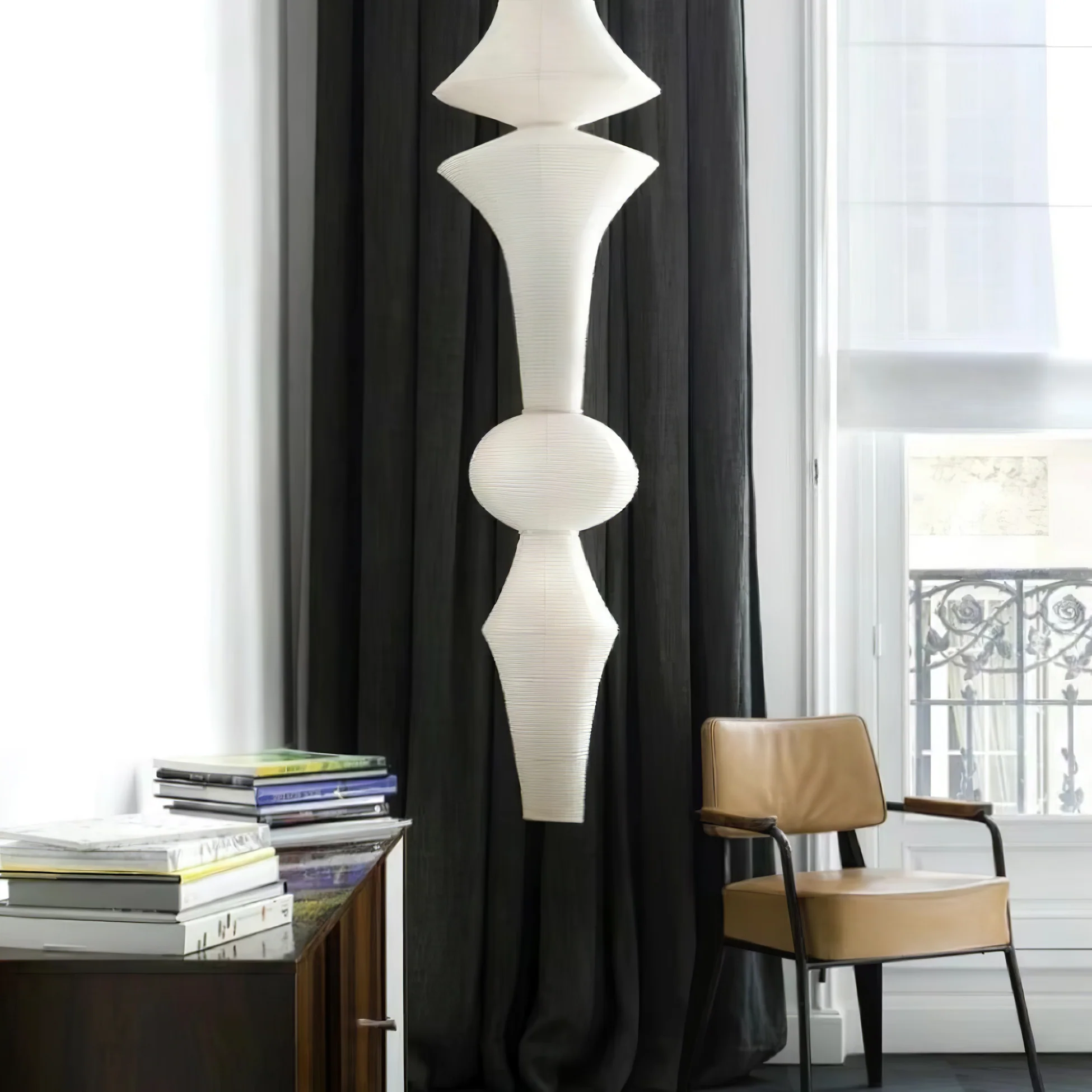 Washi Paper E Pendant Light - Image 45