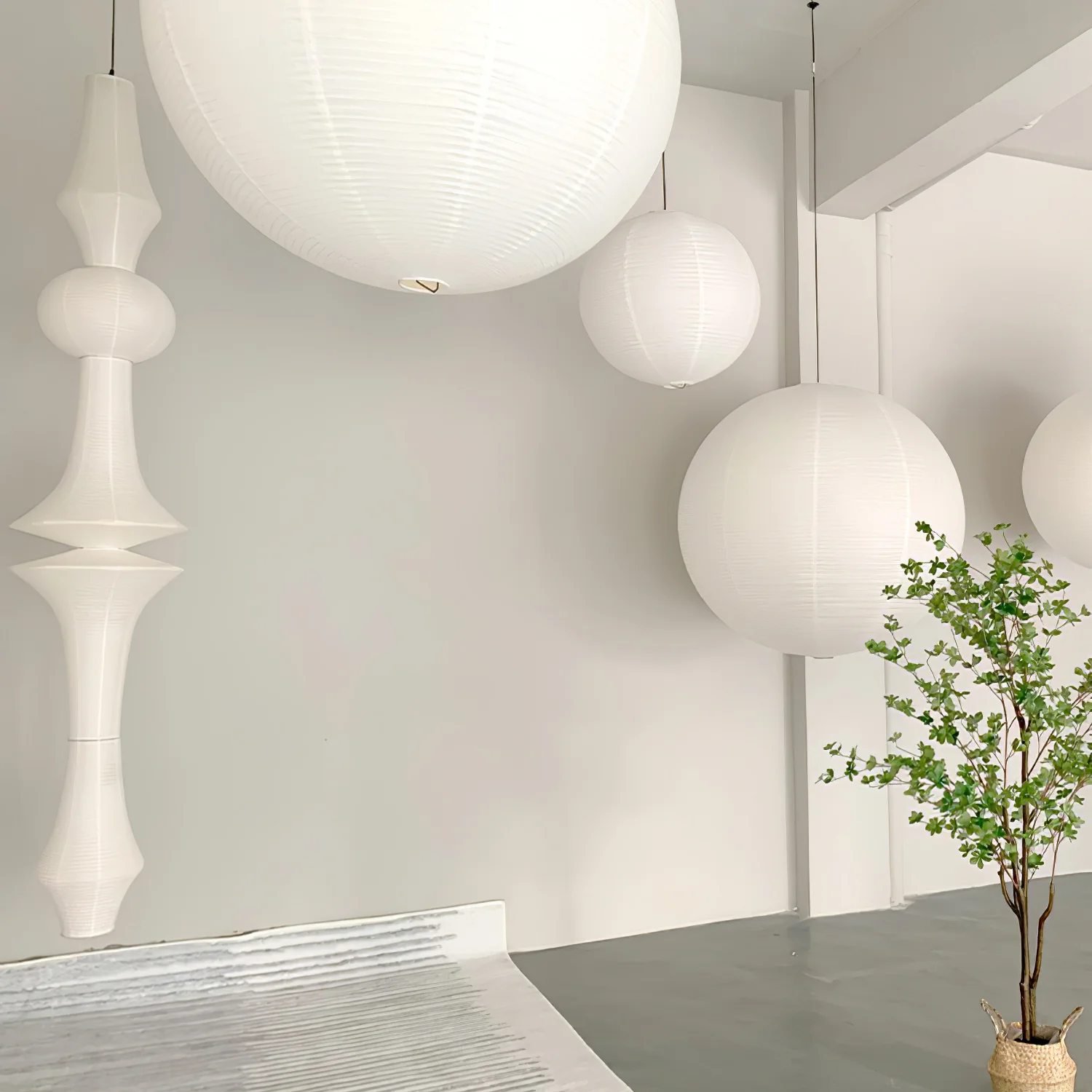 Washi Paper E Pendant Light - Image 65