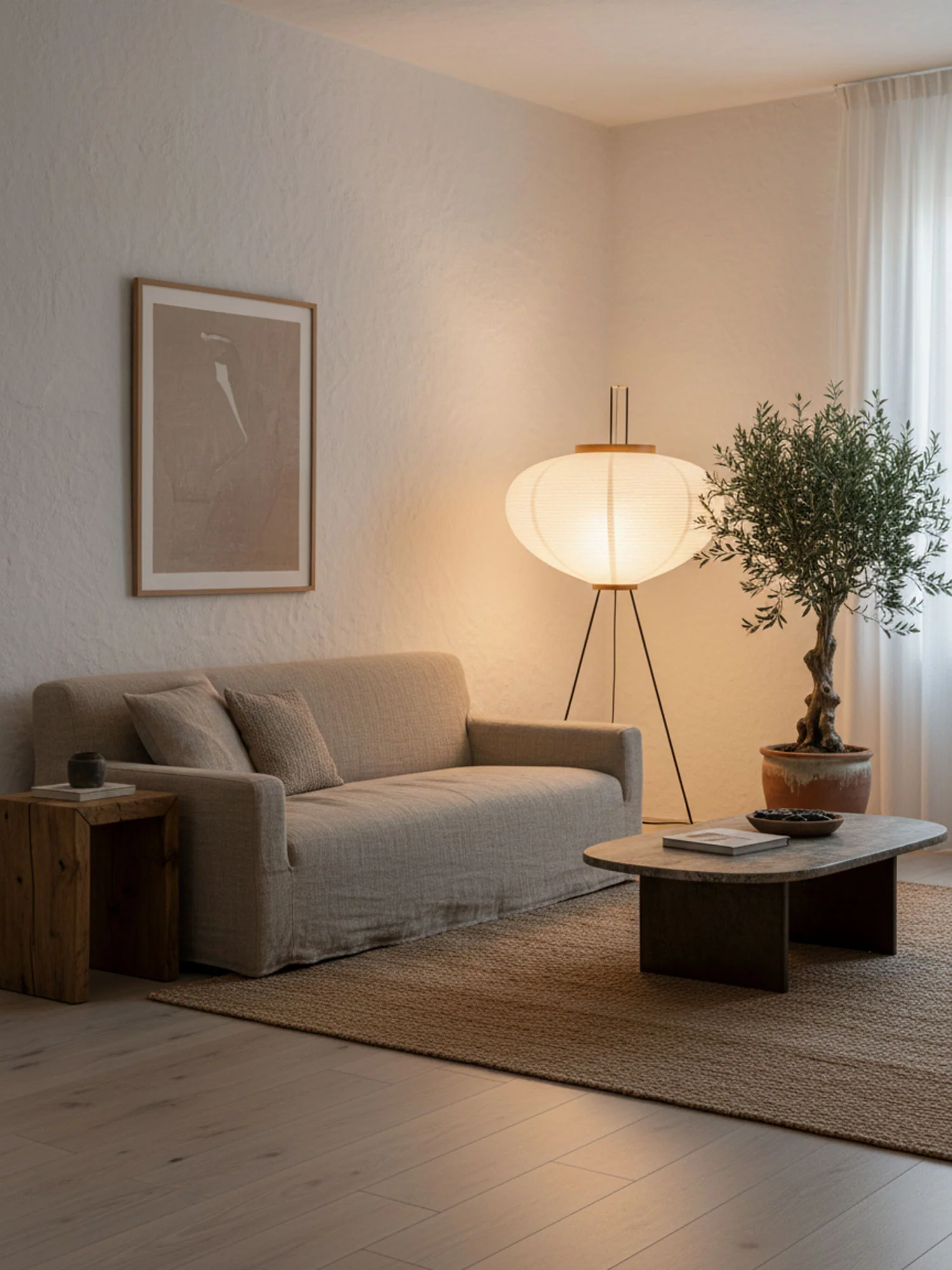 Rice Paper Floor Lamp - Image 12