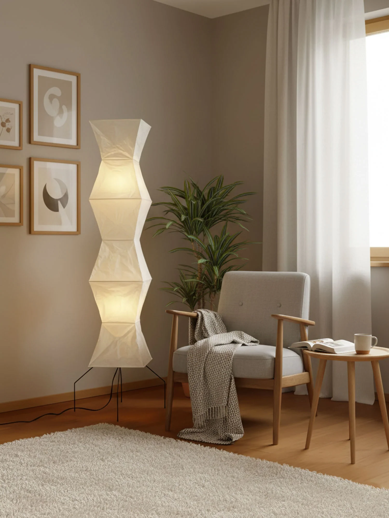 Rice Paper Floor Lamp - Image 13