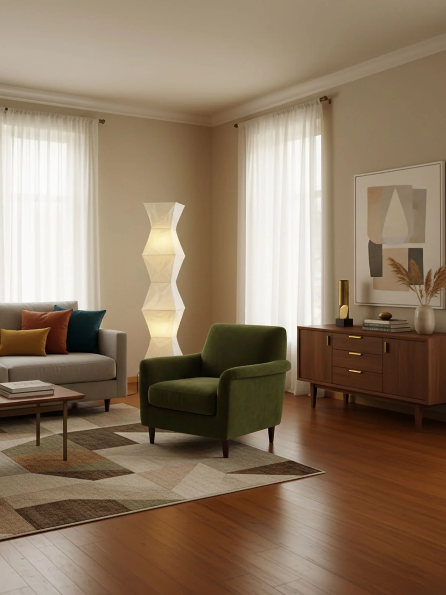 Rice Paper Floor Lamp - Image 15