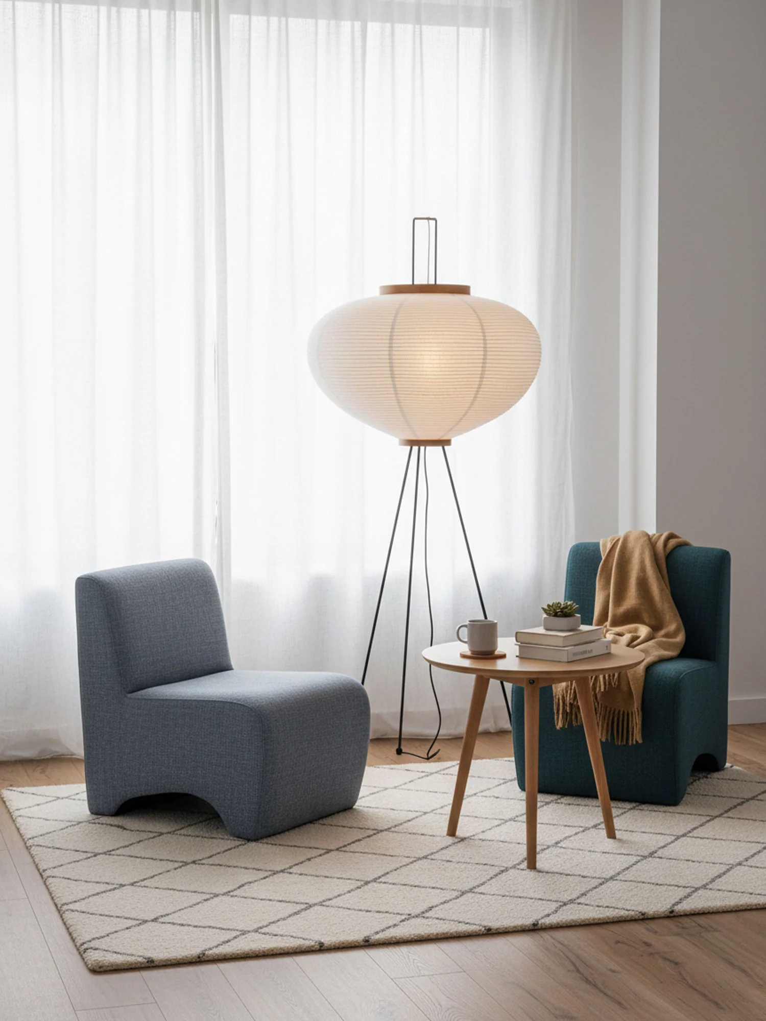 Rice Paper Floor Lamp - Image 9