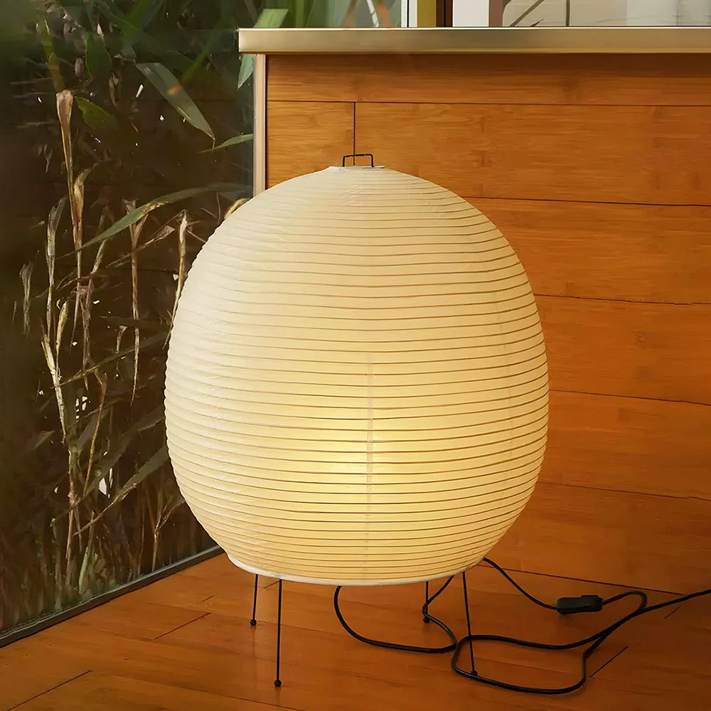 Rice Paper Lantern Table Lamp - Image 2