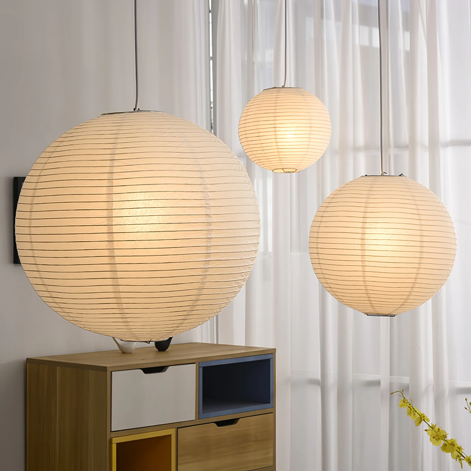 Washi Paper A Pendant Lamp - Image 5