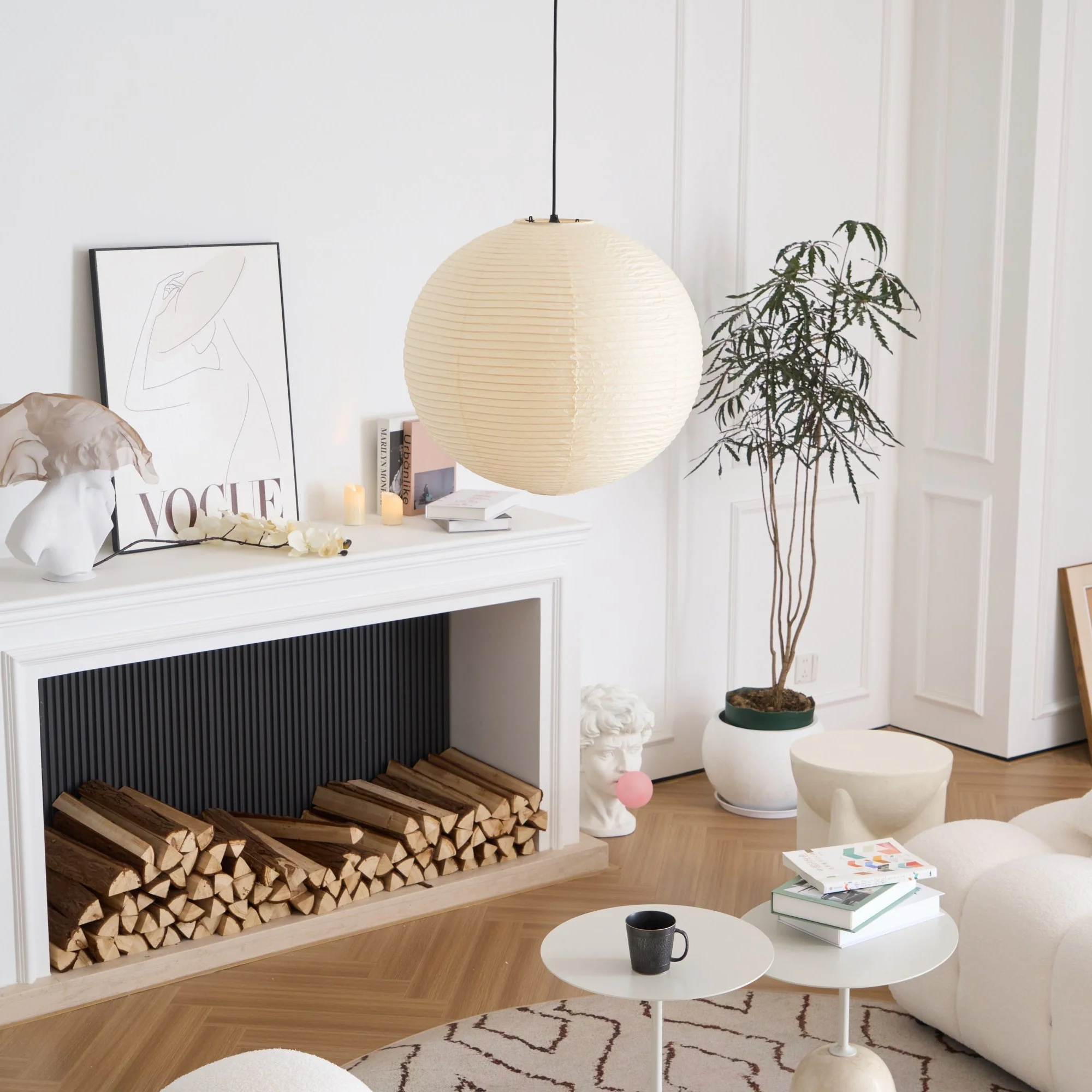 Washi Paper A Pendant Lamp - Image 9