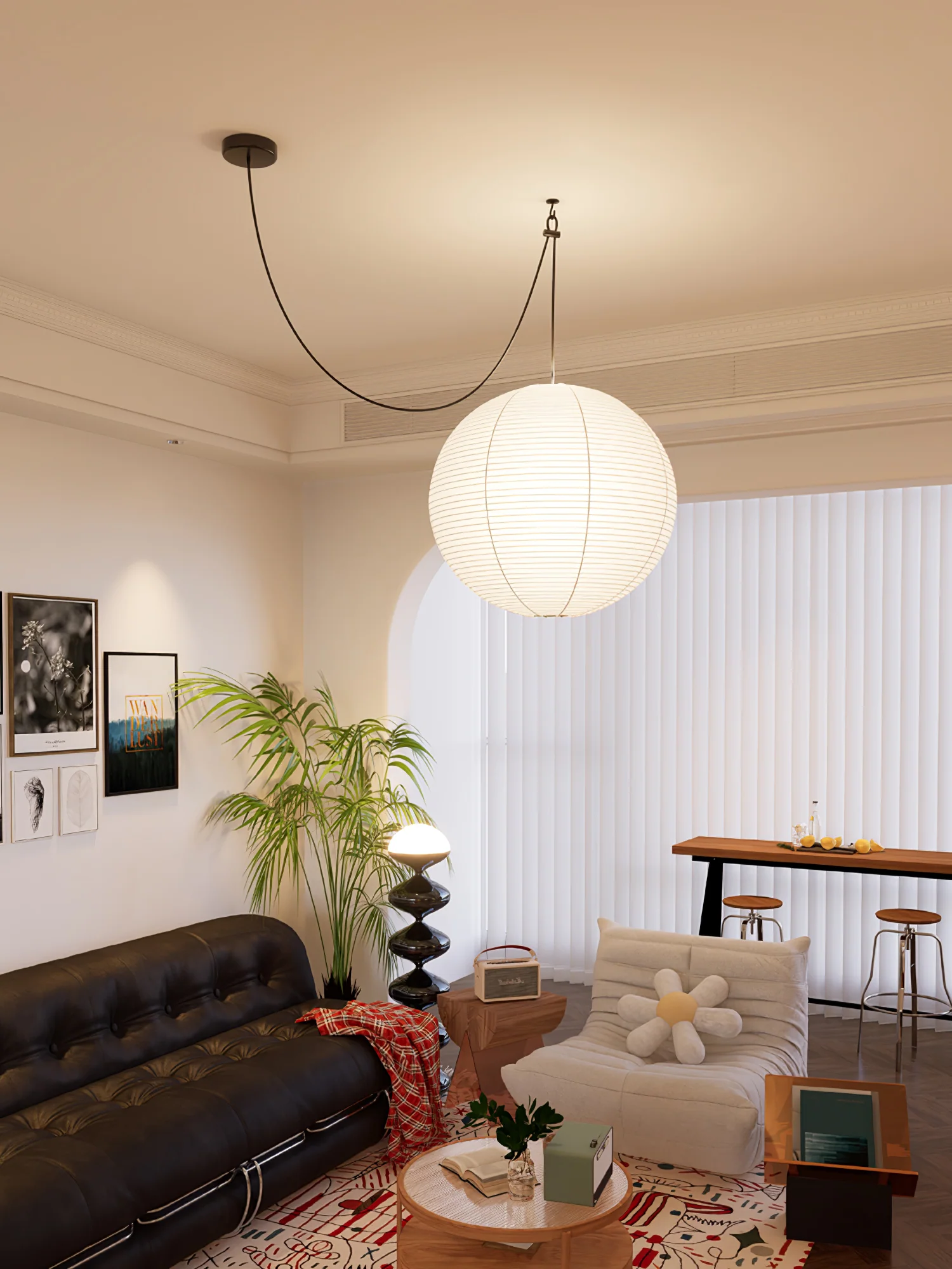 Washi Paper A Pendant Lamp - Image 90
