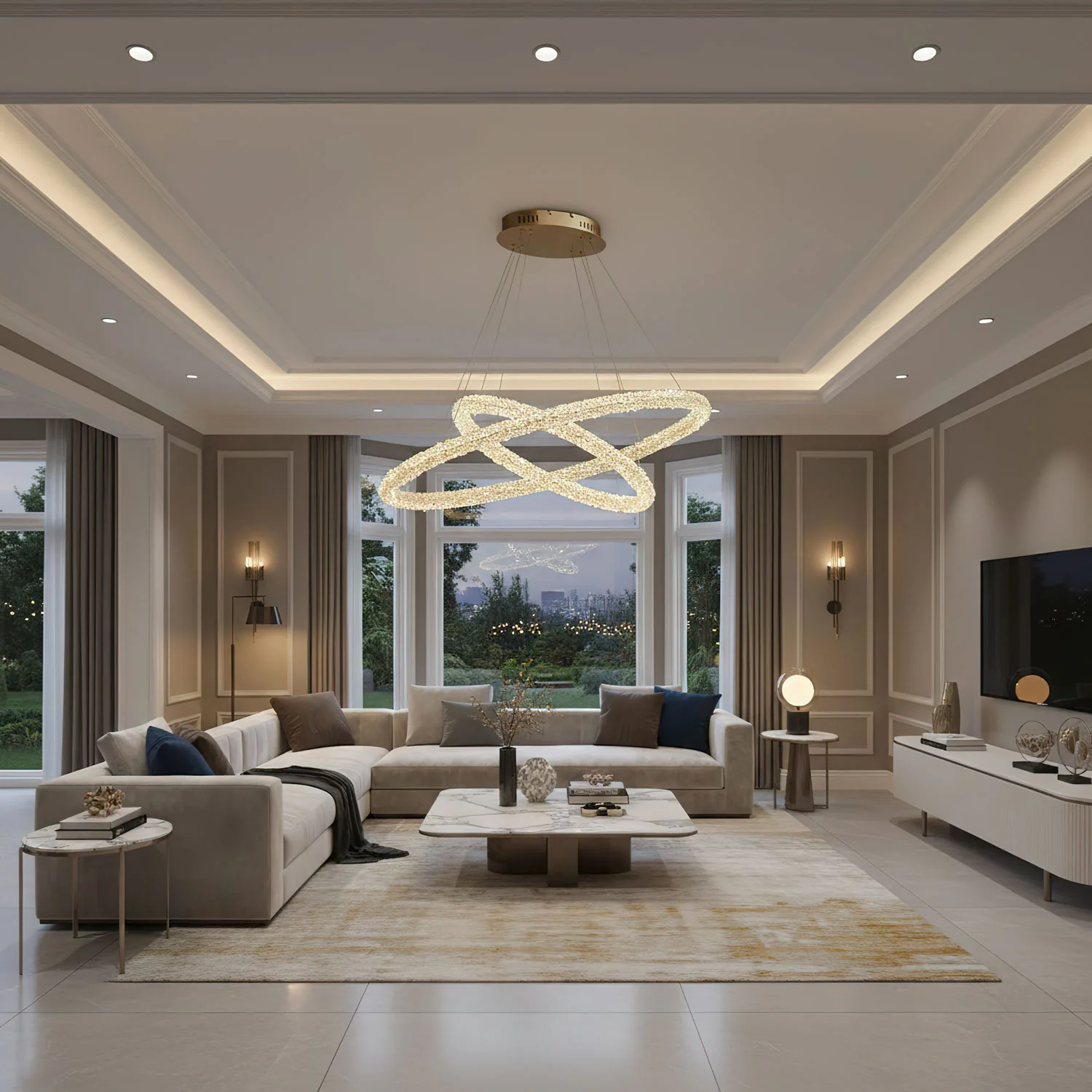 Ring Crystal Chandeliers - Image 4