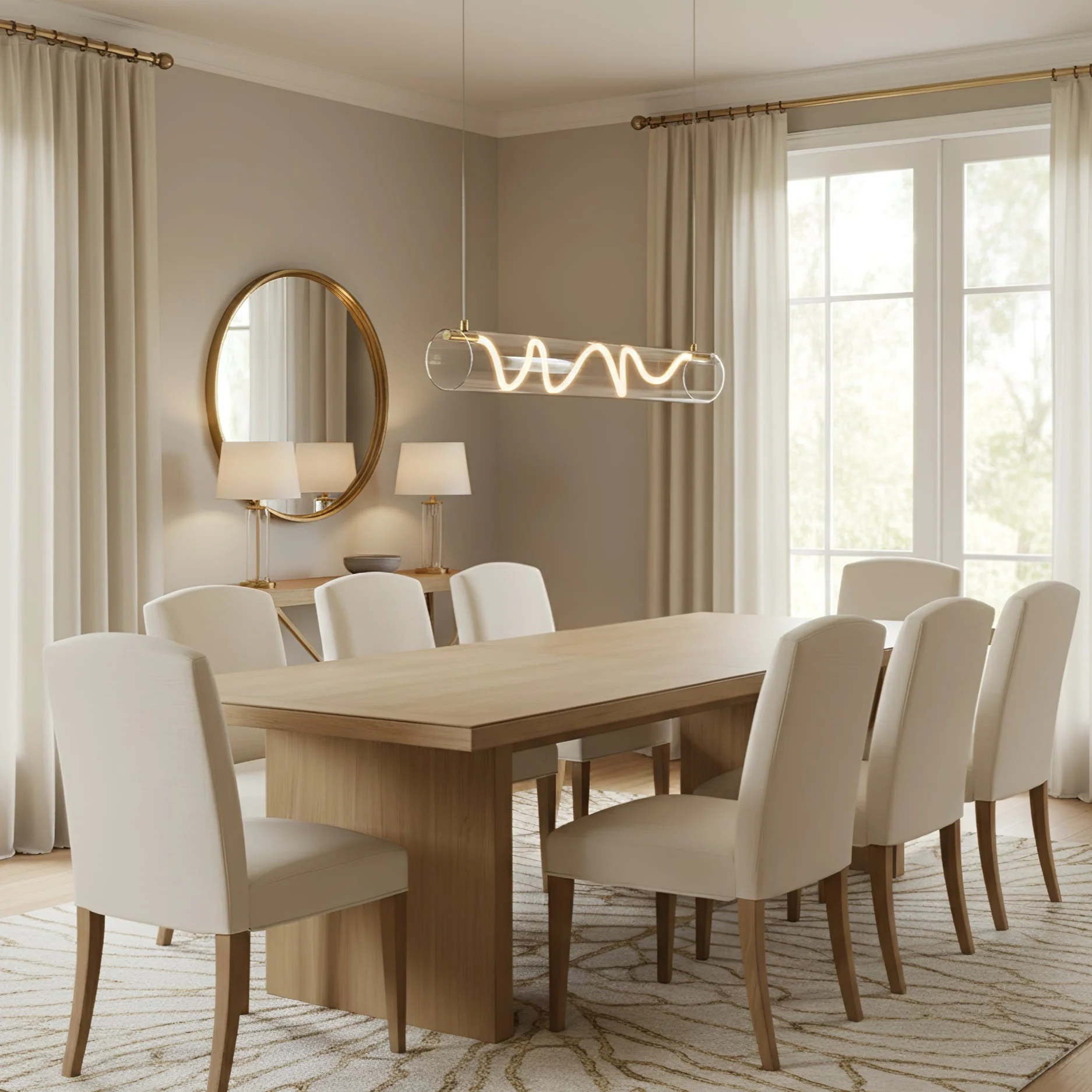 Ripple Linear Pendant Lamp - Image 5