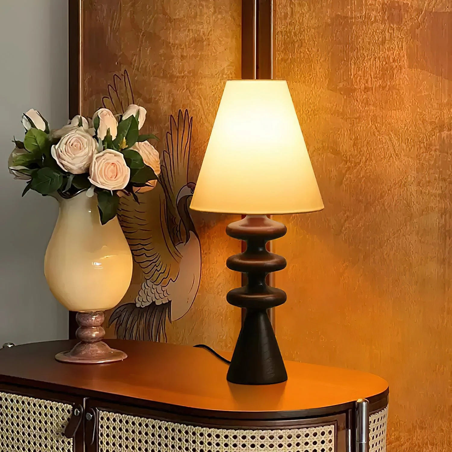Ripple Wood Table Lamp - Image 2