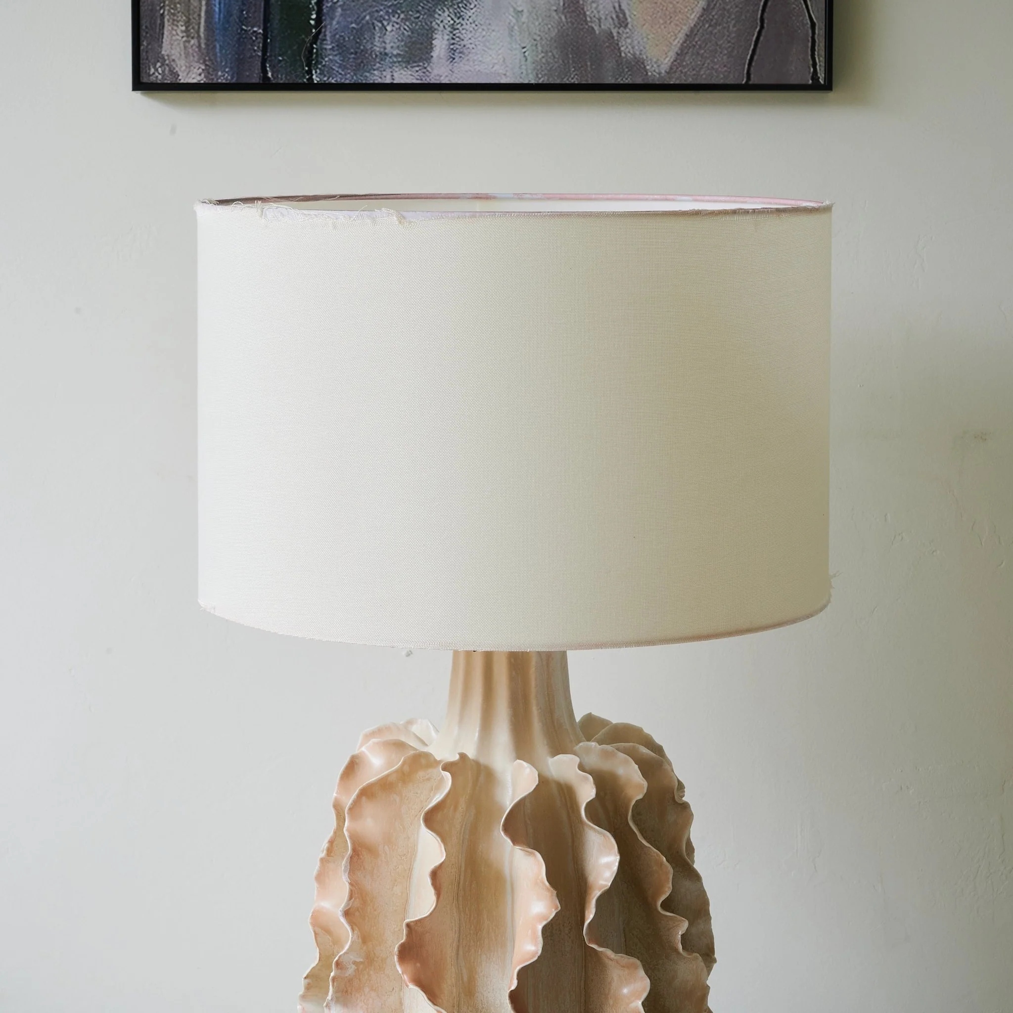 Rippled Clay Table Lamp - Image 5