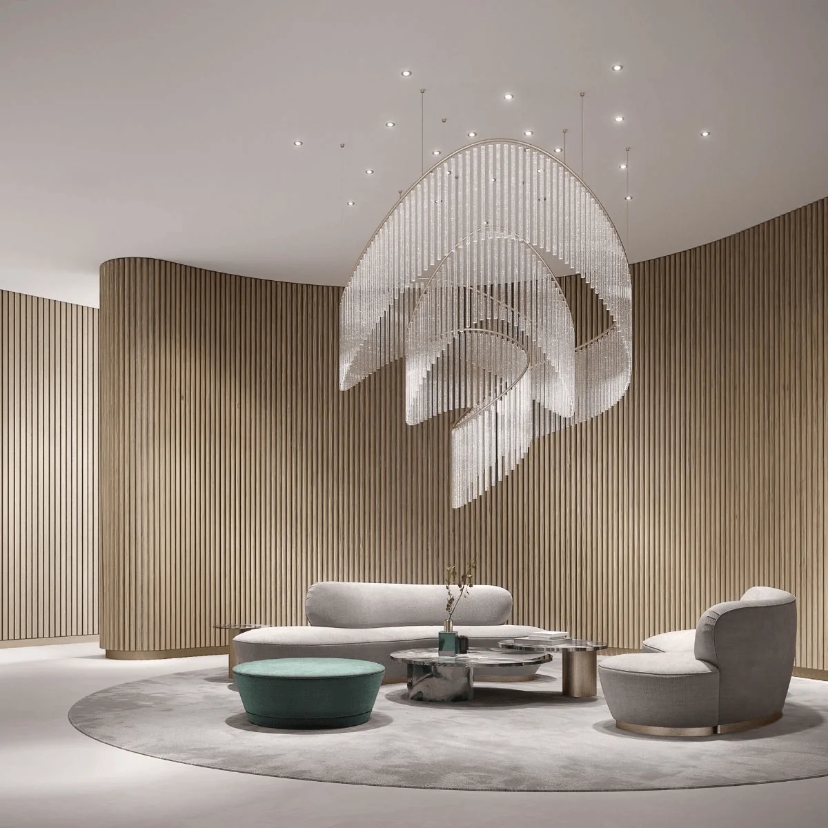 Rivella Cascade Fringe Chandelier - Image 3