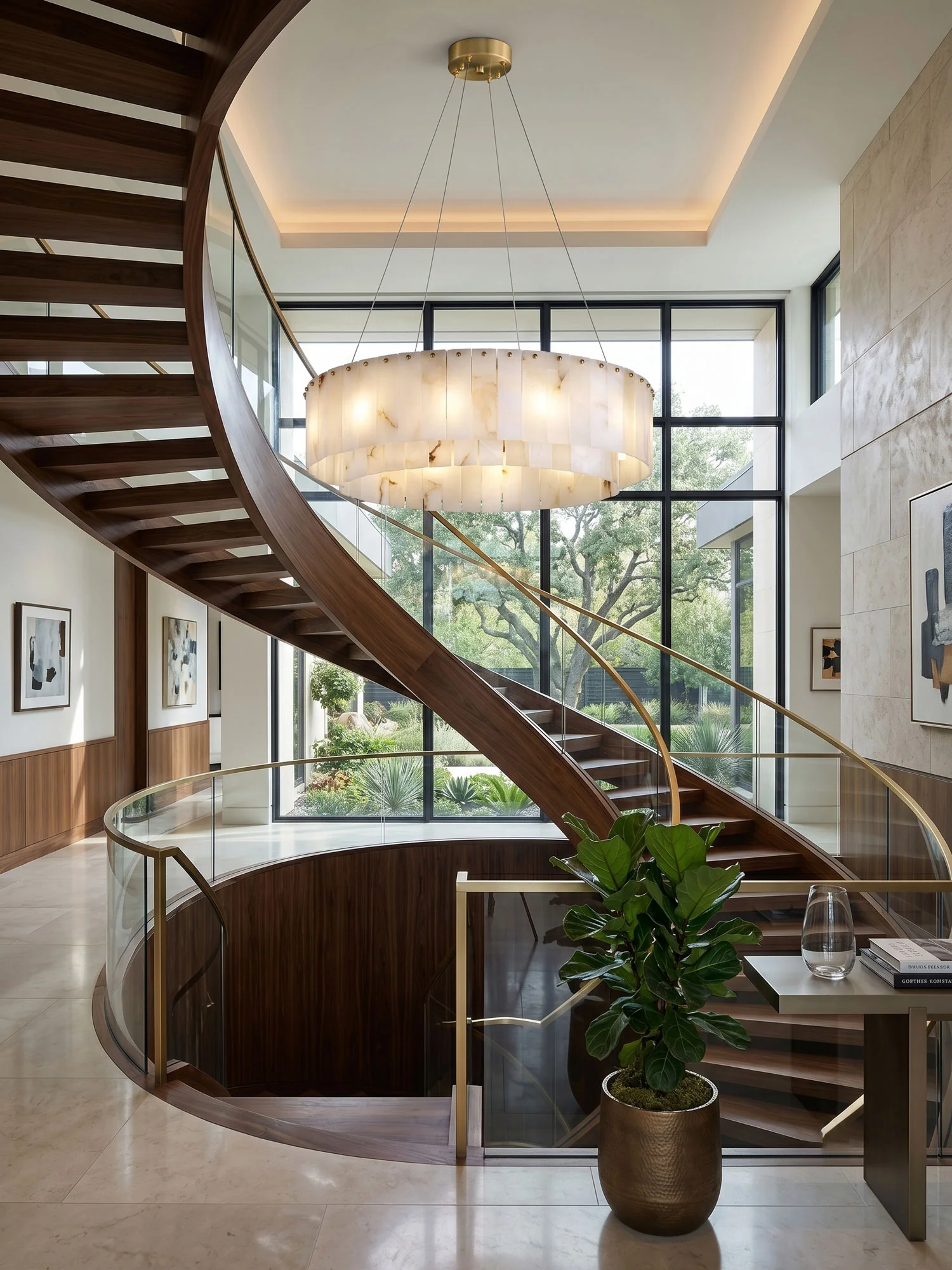 Rock Alabaster Chandelier - Image 4