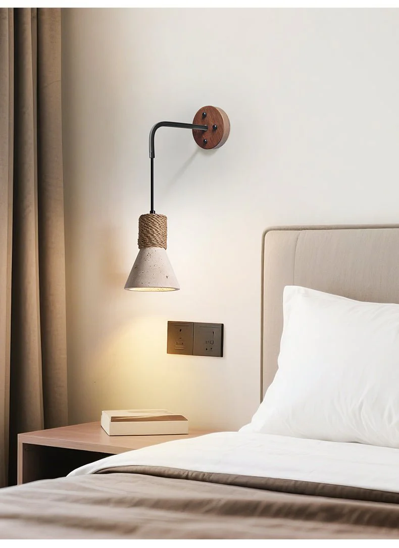 Rope Stone Cone Sconce - Image 4