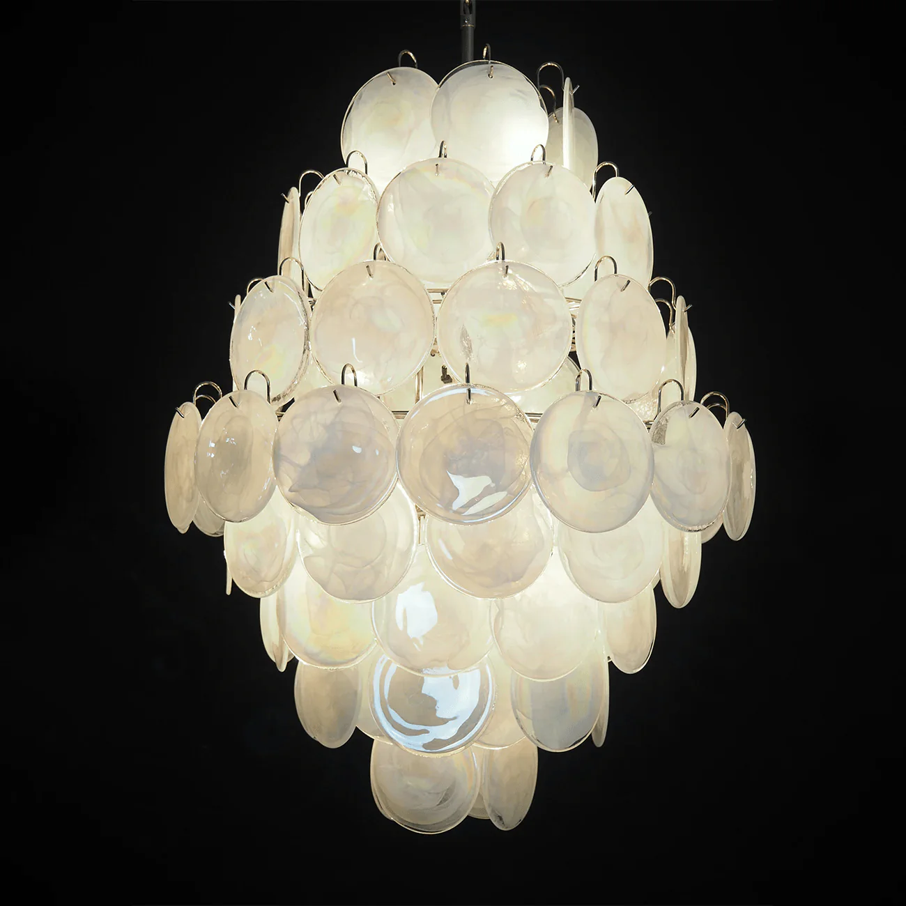 Rosa Murano Glass Chandelier - Image 6