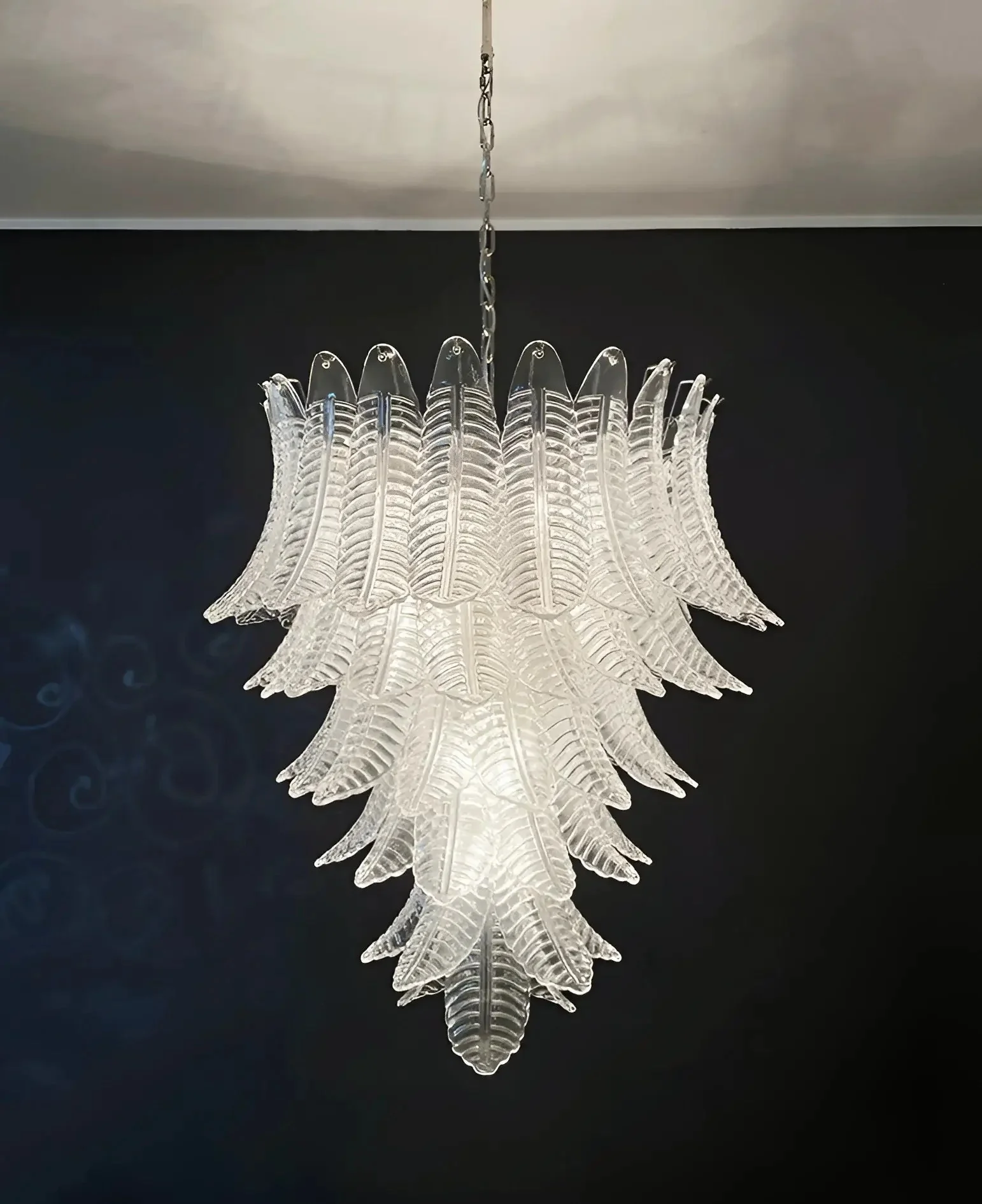 Rosalind Murano Clear Glass Chandelier - Image 18