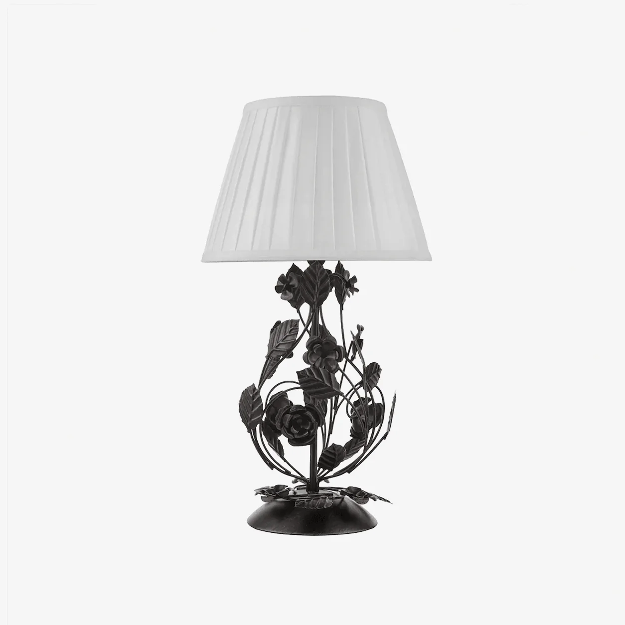 Rosaspina Wrought Iron Rose Table Lamp