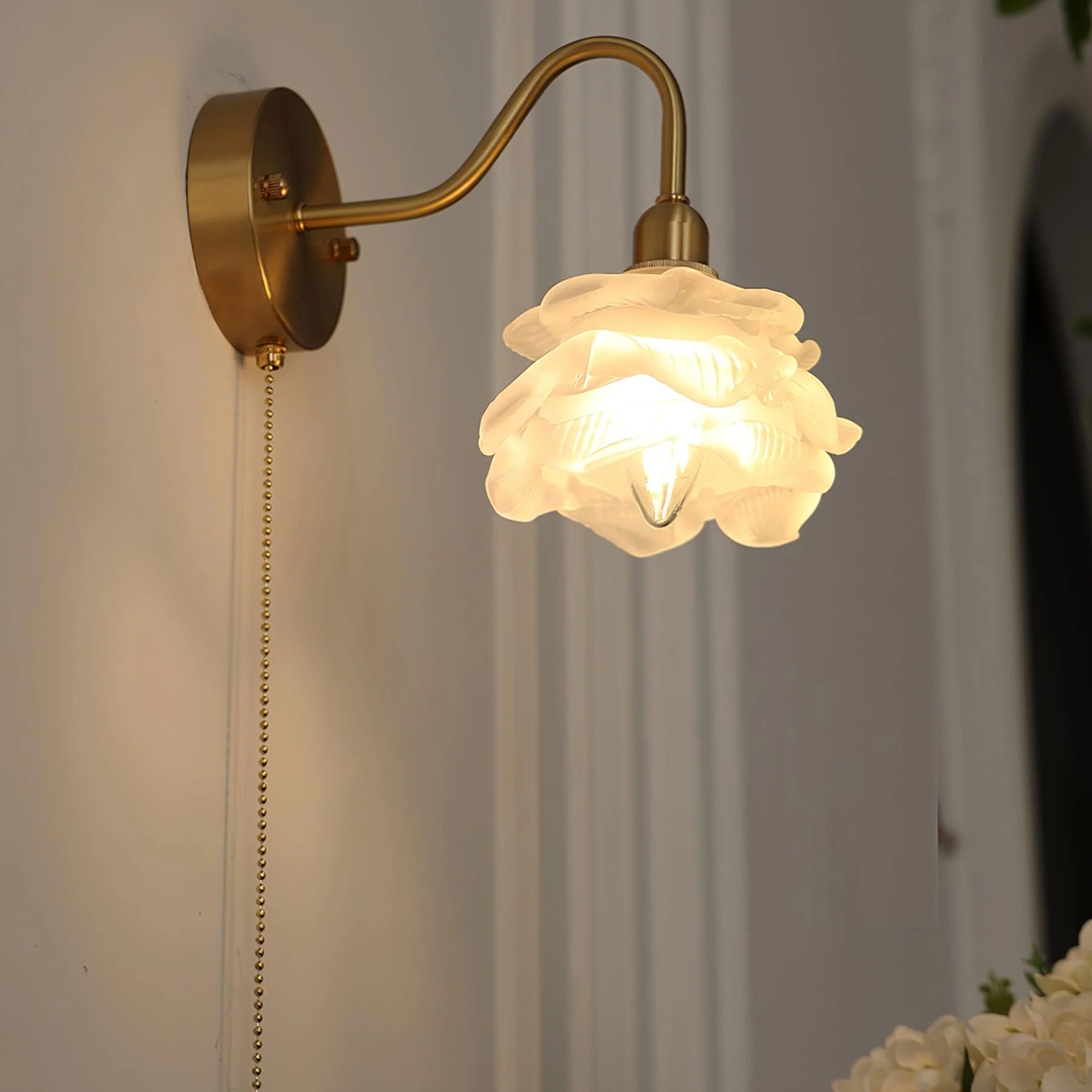 Rose Brass Wall Light - Image 17