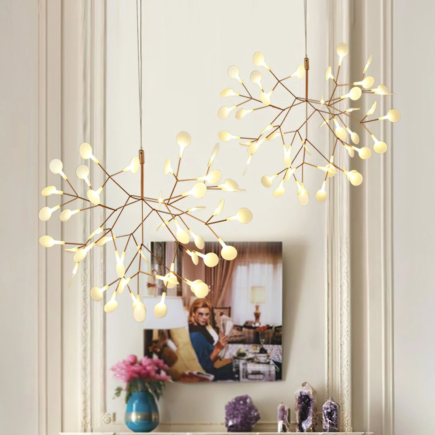 Rose Gold Firefly LED Chandelier - Image 19