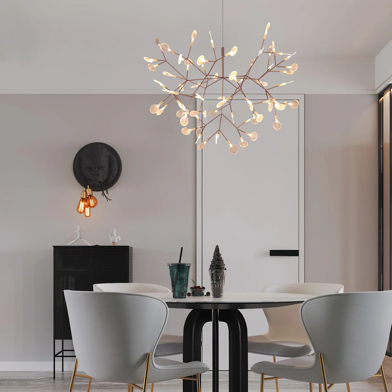 Rose Gold Firefly LED Chandelier - Image 34