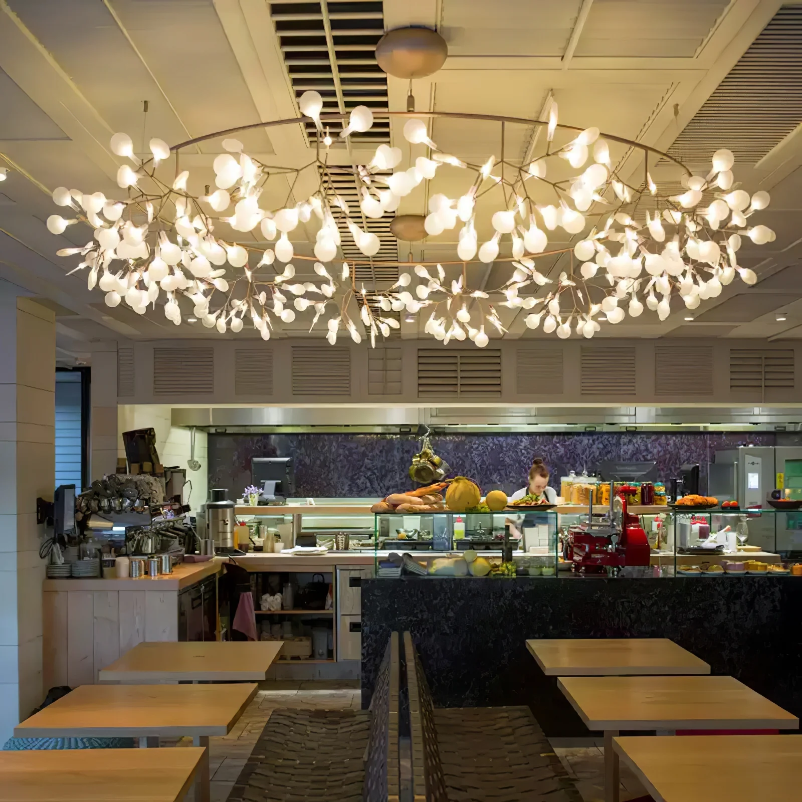 Rose Gold Firefly LED Chandelier - Image 4