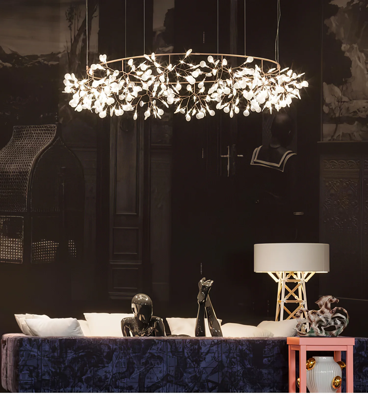 Rose Gold Firefly LED Chandelier - Image 74