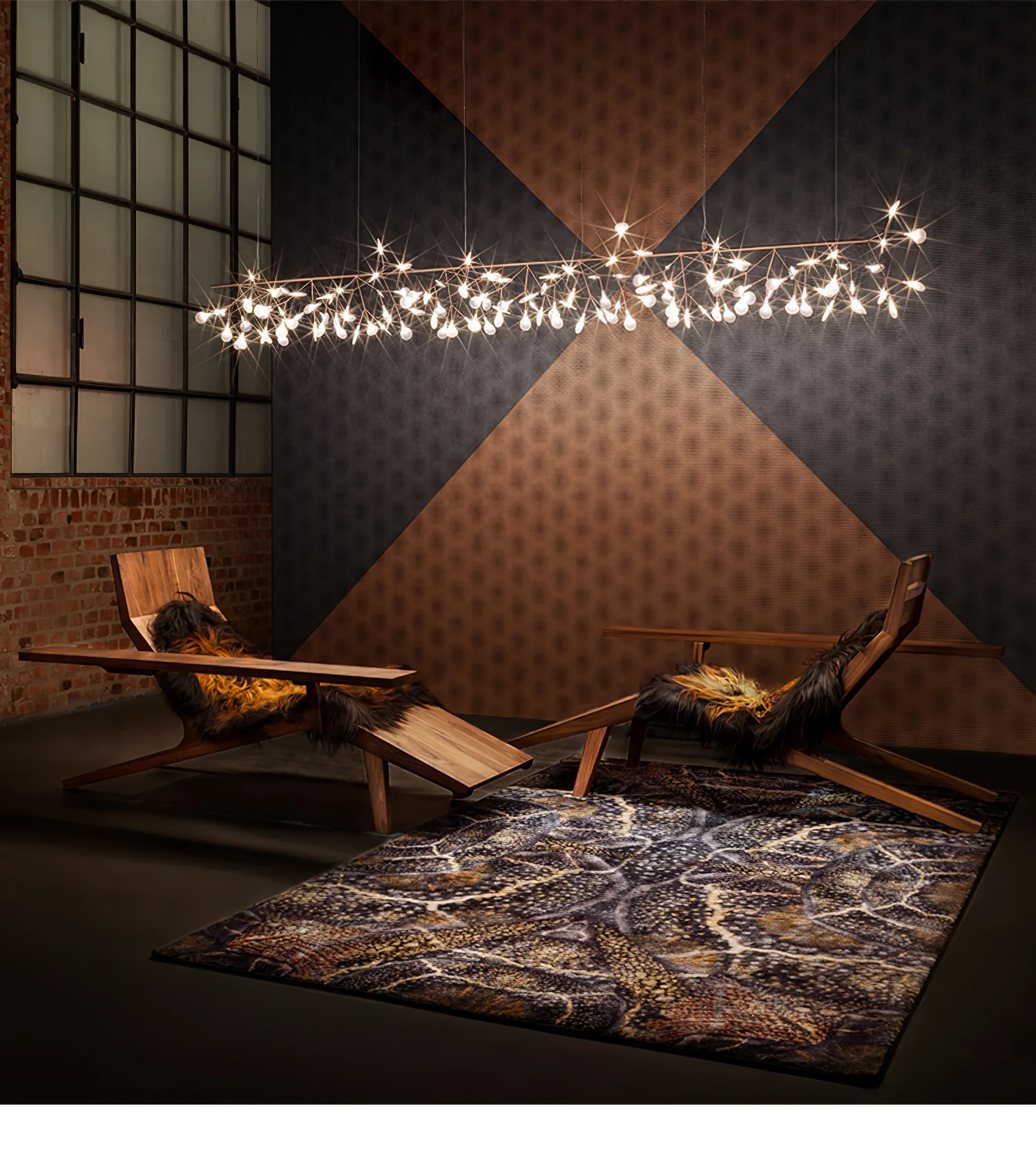 Rose Gold Firefly LED Chandelier - Image 78