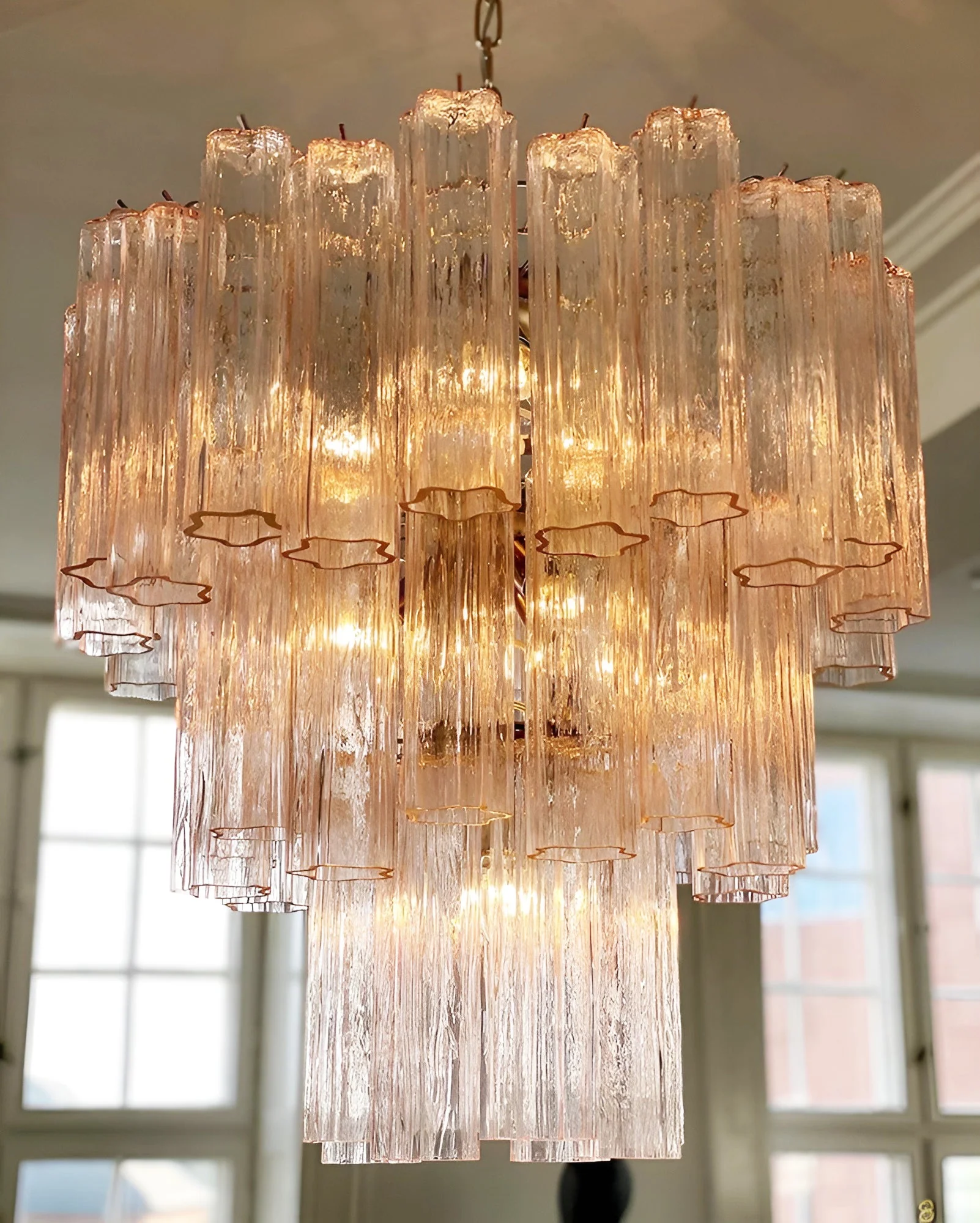 Rose Murano Glass Chandelier - Image 16