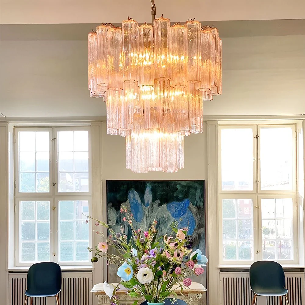 Rose Murano Glass Chandelier - Image 18