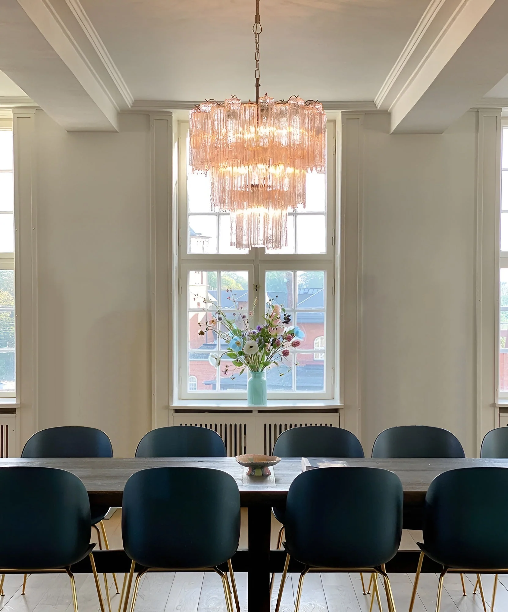 Rose Murano Glass Chandelier - Image 19