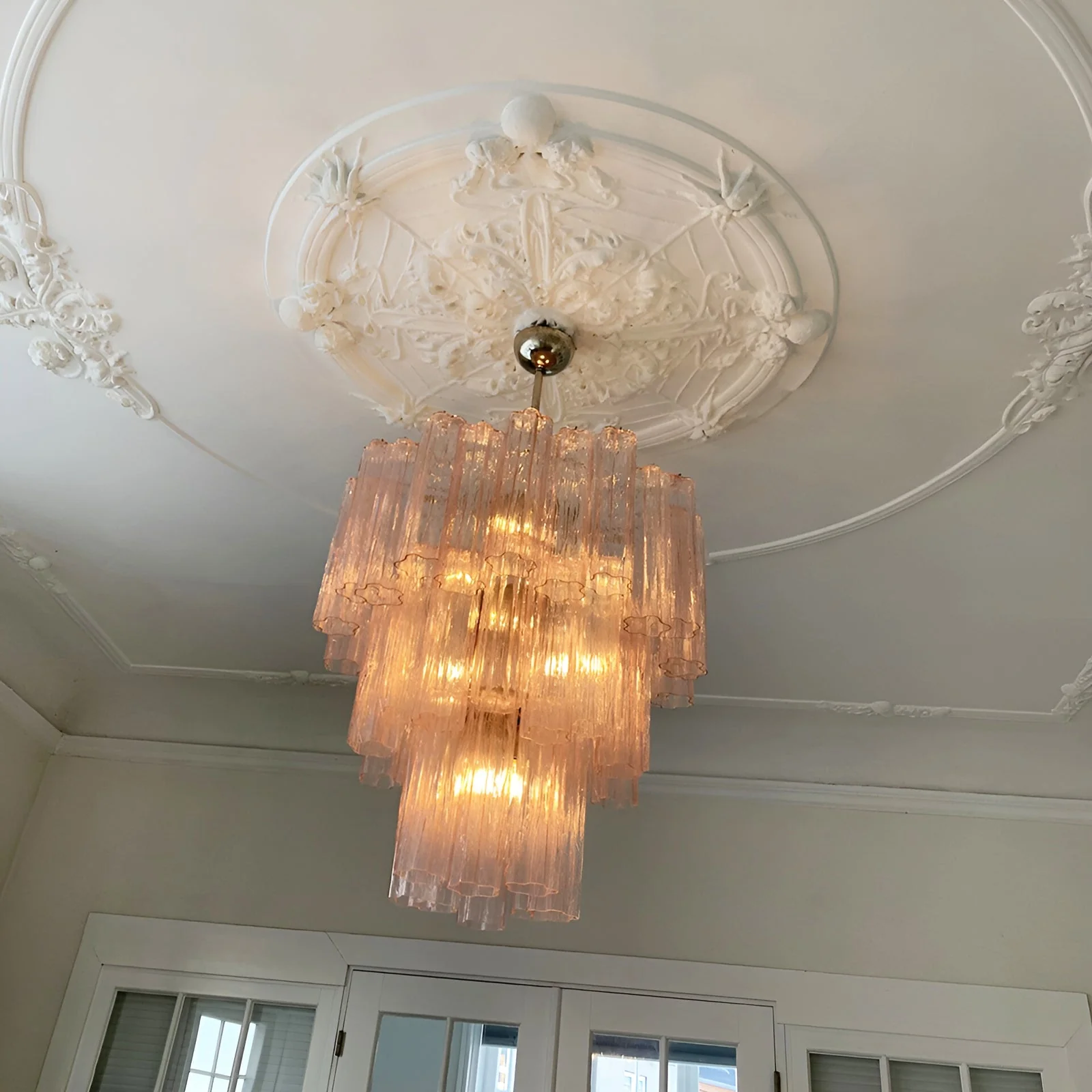 Rose Murano Glass Chandelier - Image 3