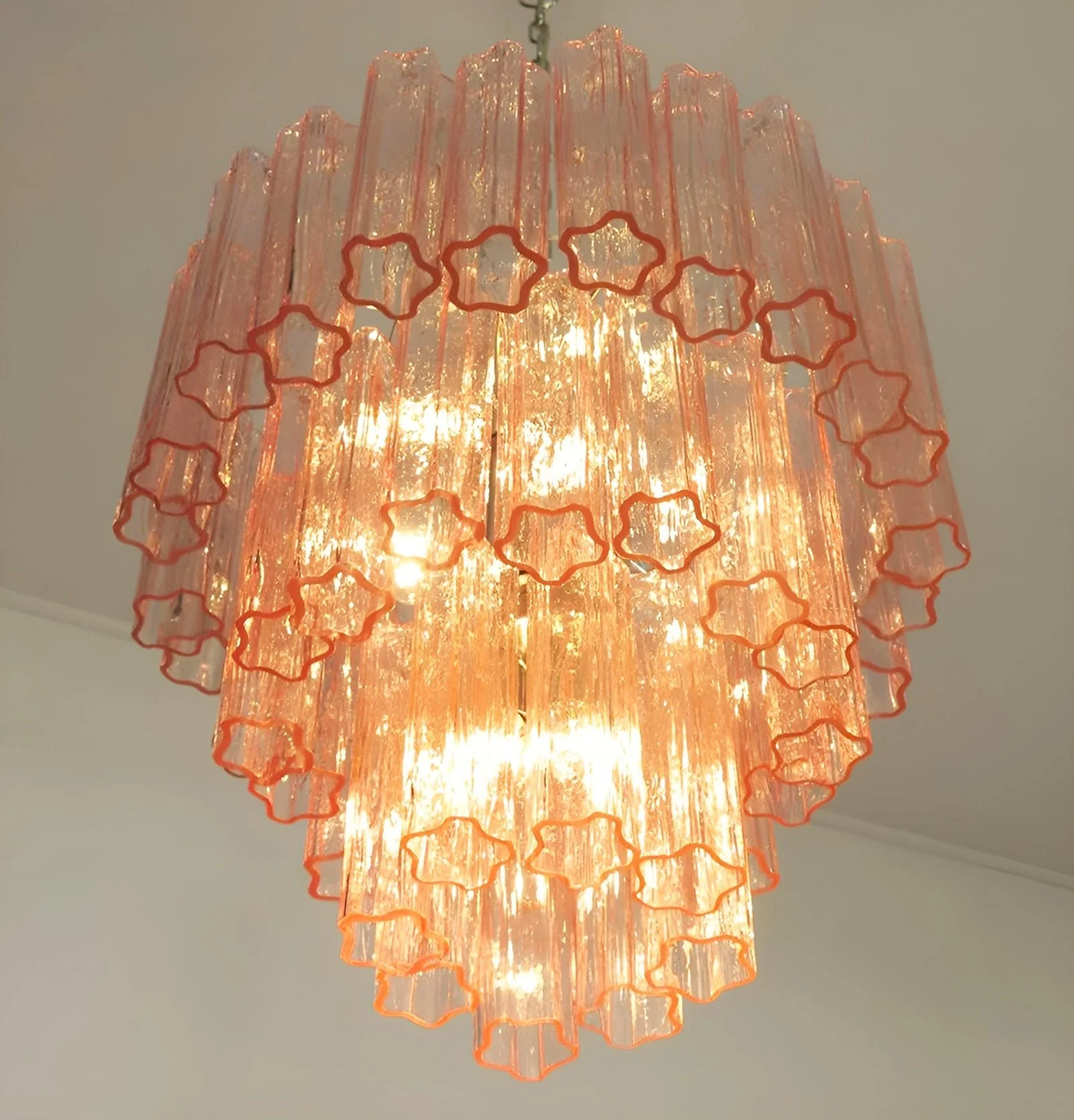 Rose Murano Glass Chandelier - Image 7