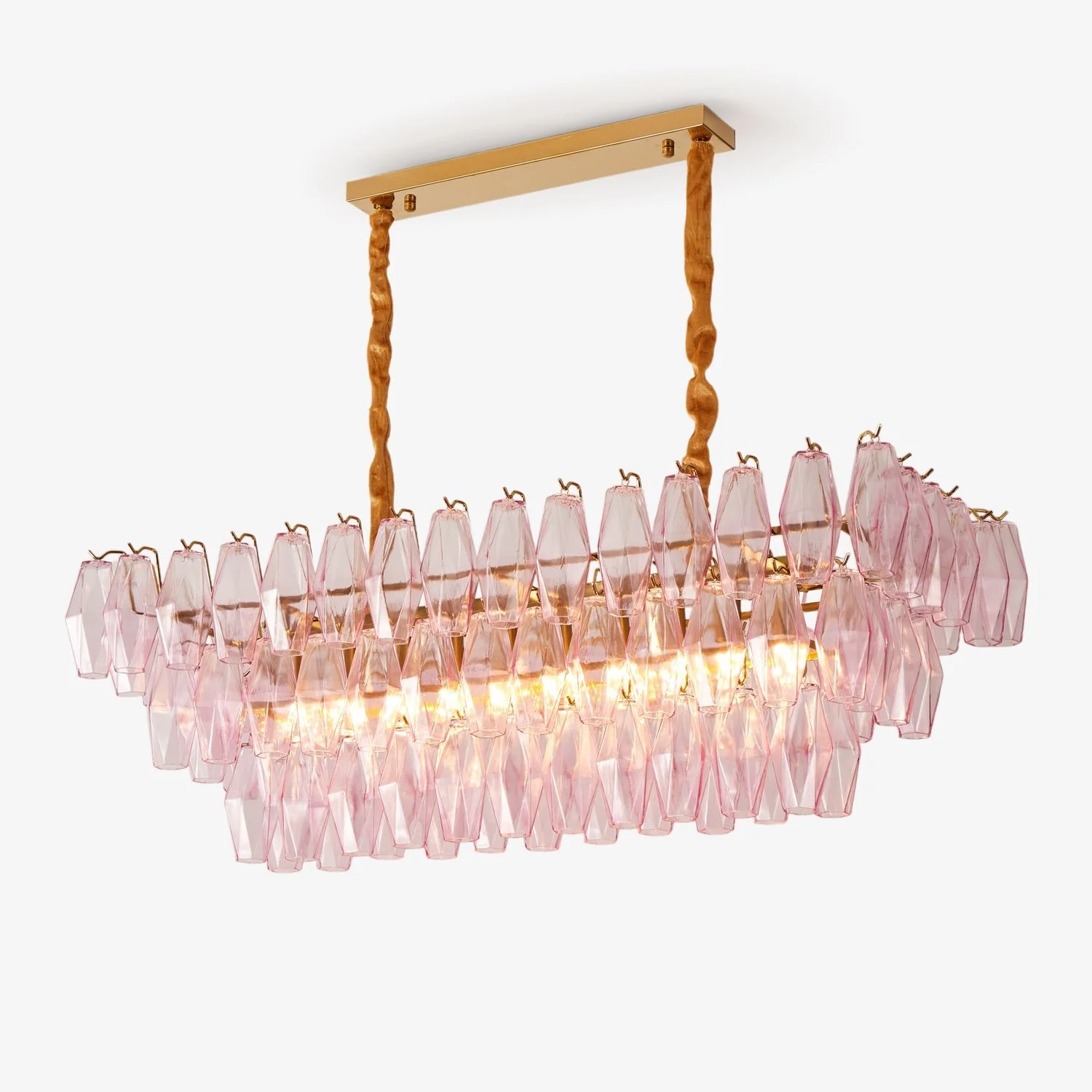Rose Prism Glass Chandelier - Image 5