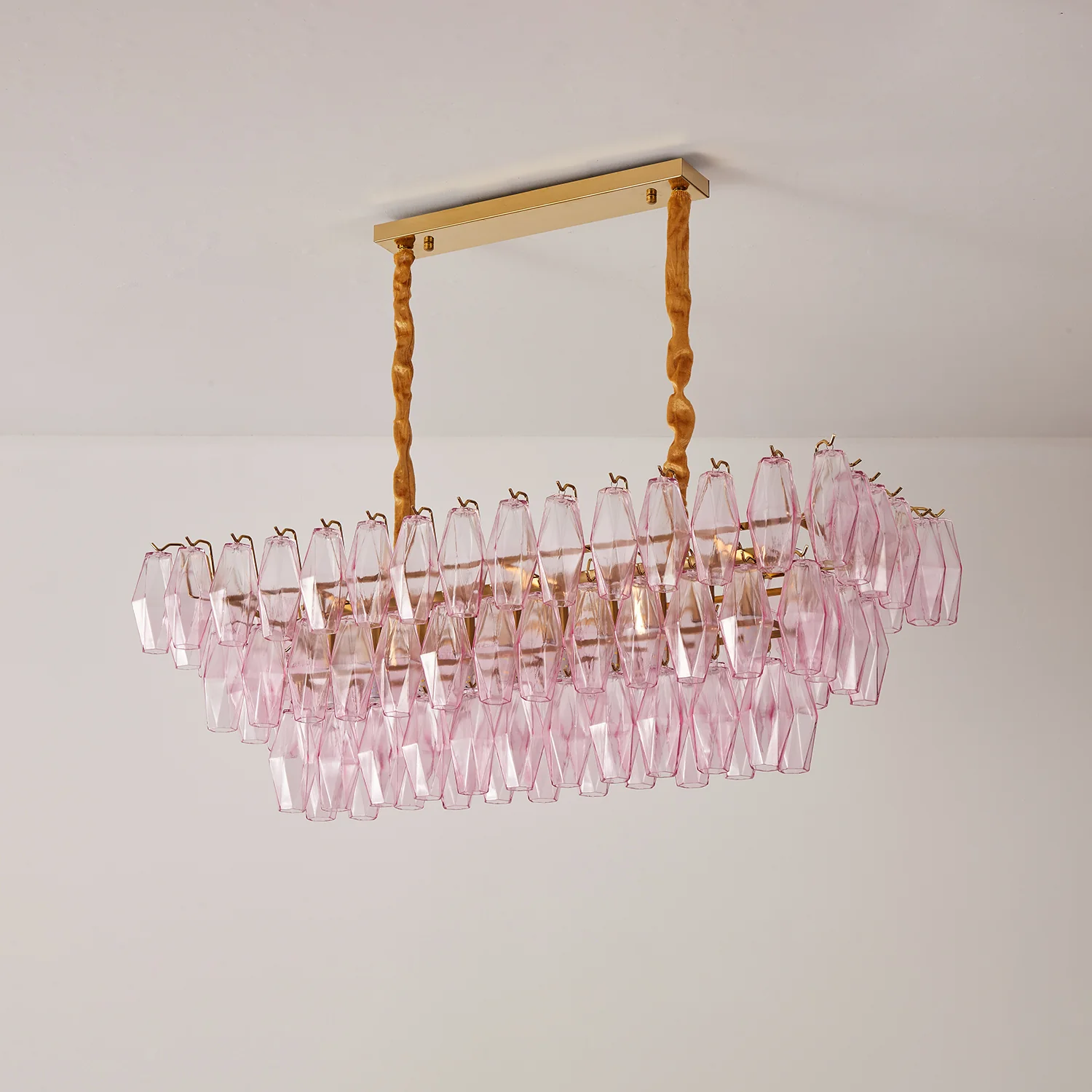 Rose Prism Glass Chandelier - Image 9