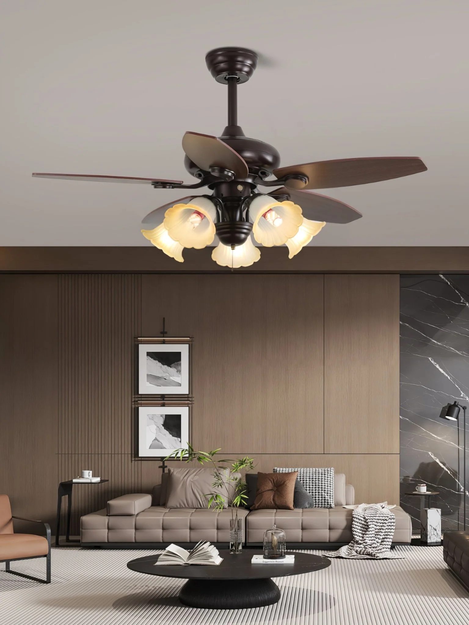 Roselore Bloom Ceiling Fan Light - Image 3