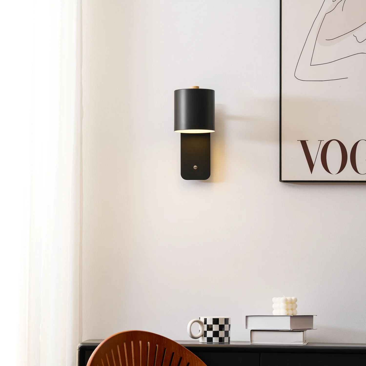 Rotatable Cylinder Rechargeable Wall Lamp - Image 14