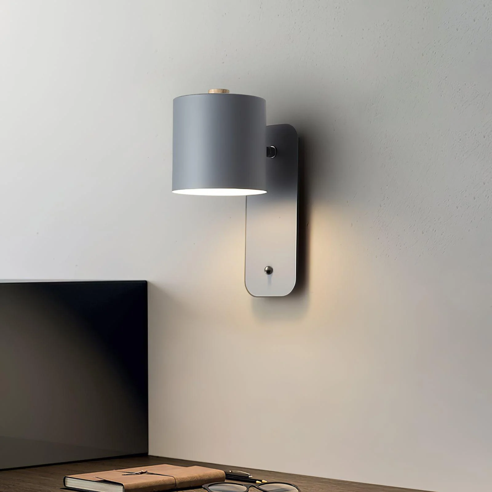Rotatable Cylinder Rechargeable Wall Lamp - Image 3
