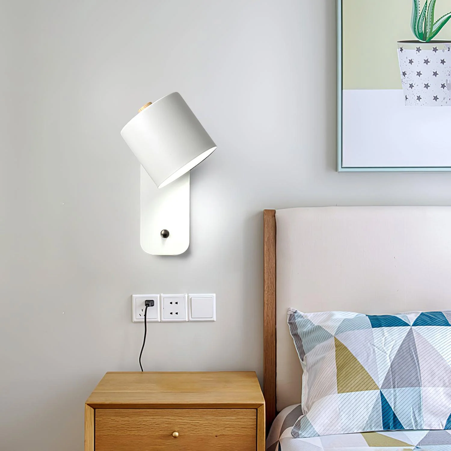 Rotatable Cylinder Rechargeable Wall Lamp - Image 6