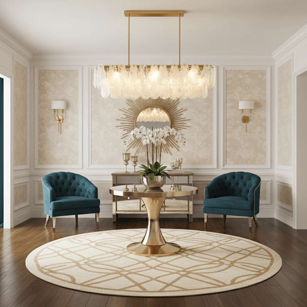 Round Cloud Glass Chandelier - Image 10