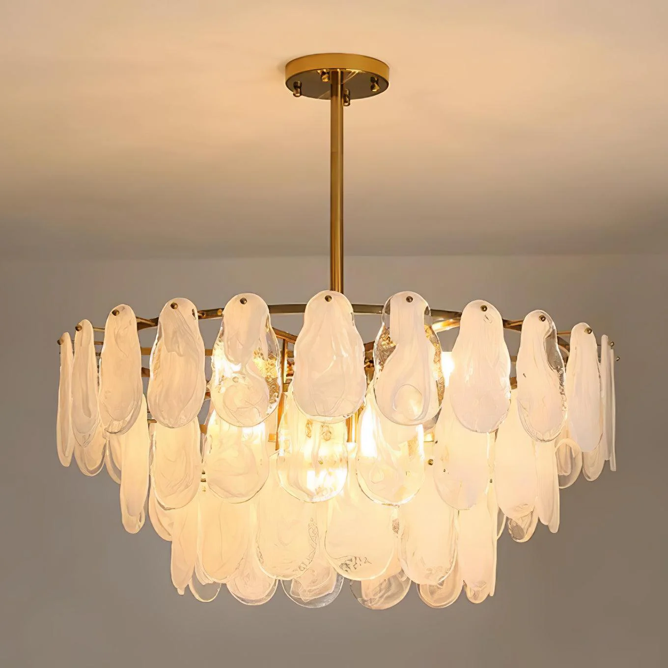 Round Cloud Glass Chandelier - Image 21
