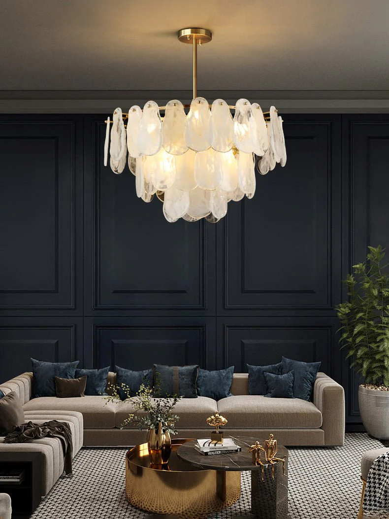 Round Cloud Glass Chandelier - Image 28