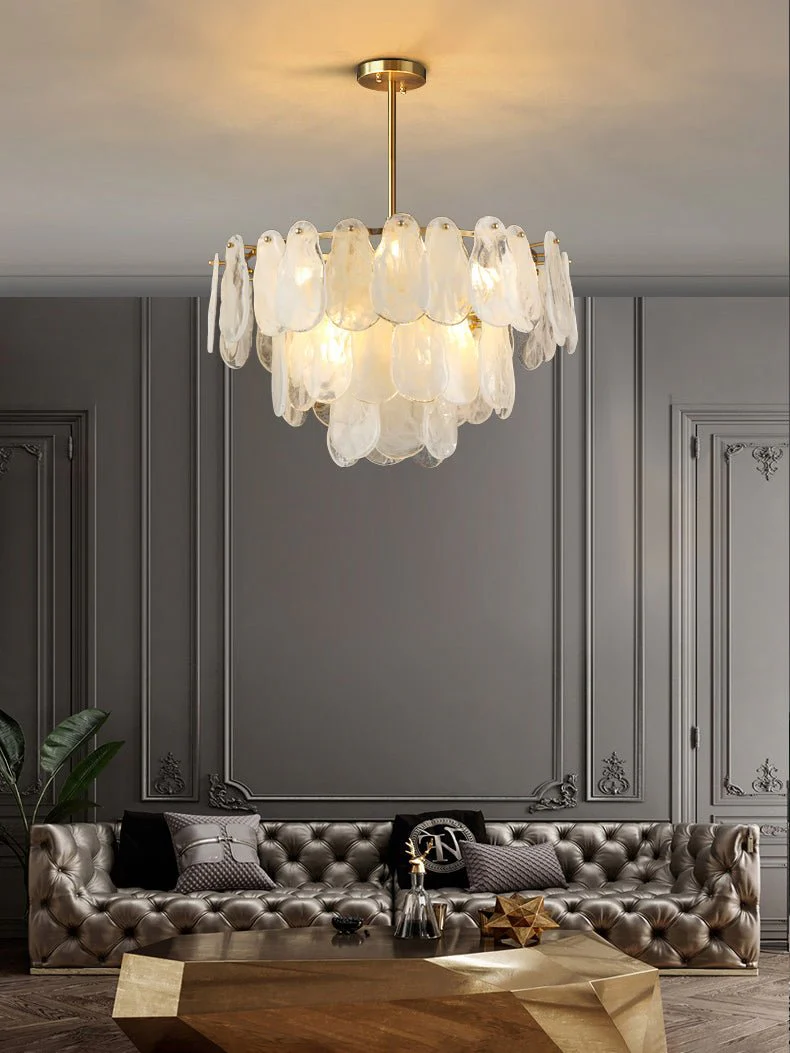 Round Cloud Glass Chandelier - Image 29